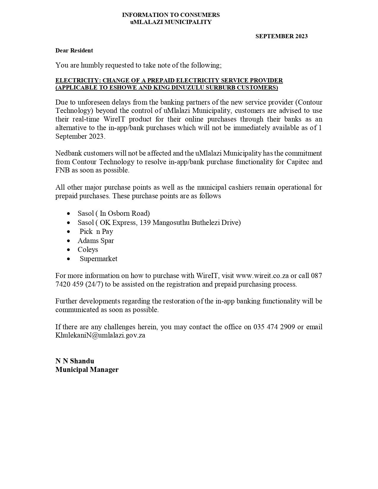 Newsletter to Residents September 2023 page 0001